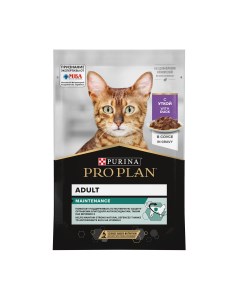 Pro Plan Nutrisavour Adult пауч для взрослых кошек кусочки в соусе Утка 85 г Purina pro plan