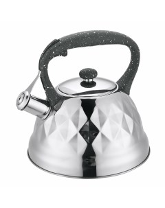 Чайник для плиты MT 3028 черный мрамор Марта