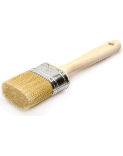 Овальная кисть для работ с лаками и красками на масляной основе натуральная щетина дер Ручка Лазурный берег