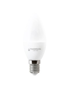 Лампа светодиодная E14 10W 6500K свеча матовая Thomson