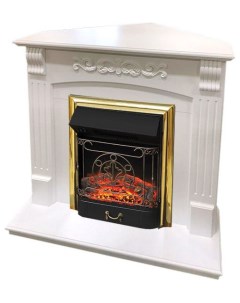 Каминокомплект Sorrento угл с очагом Majestic BR белый дуб Royal flame