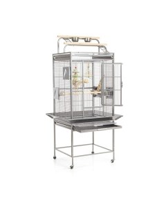 Клетка для птиц с игровым комплексом Finca Play светло серая 77х71х165см Montana cages