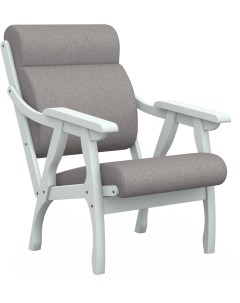 Кресло Вега 10 ткань серый каркас снег от фабрики Мебелик