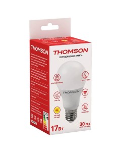 Лампа светодиодная E27 груша A60 17Вт 3000K теплый свет 1440лм TH B2011 Thomson