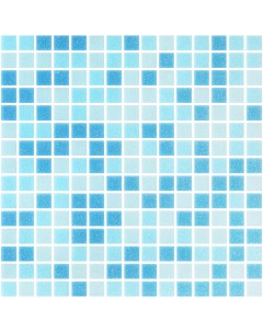 Мозаика Лазурь Lazure Blue mix из стекломассы 327х327х4 мм матовая 20 шт 2 139 кв м Lavelly/corsa deco