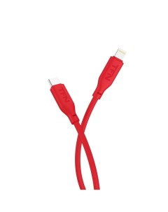 Кабель USB Type C Lightning силикон 2А 1 2 м красный CSILCL1MRD Tfn
