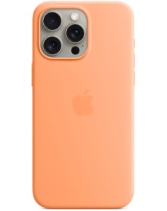 Чехол для iPhone 15 Pro Max Silicone Case MagSafe свежая папайя Apple