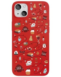 Чехол для смартфона iPhone 13 Art Collection Winter красный Vlp