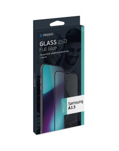 Защитное стекло для смартфона 2 5D для Samsung Galaxy A13 Full Glue 62878 Deppa
