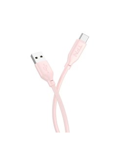 Кабель USB USB Type C силикон 2А 1 2 м розовый CSILAC1MRO Tfn