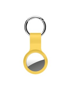 Брелок для AirTag с кольцом силикон Yellow Deppa