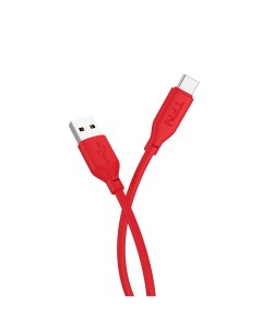 Кабель USB USB Type C силикон 2А 1 2 м красный CSILAC1MRD Tfn