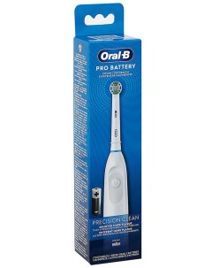 Электрическая зубная щетка Precision Clean Pro Battery белая Oral-b