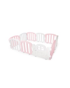 Детский манеж First Baby Room с калиткой белый розовый Ifam