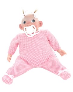 Пупс Каритас новорожденная девочка в розовой пижаме 28 см Lamagik