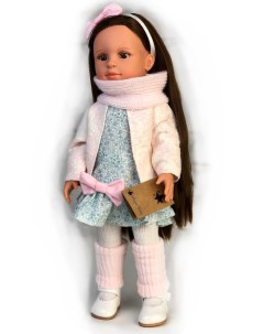 Кукла Нина темноволосая в шарфе и гетрах 42 см 42104А Lamagik