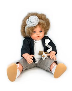 Кукла Сьюзи озвученная кудрявая в брюках и повязке тюрбан 47 см 27025 Lamagik