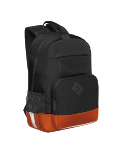 Рюкзак школьный анатомический черный оранжевыйRB 455 1 2 Grizzly