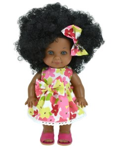 Кукла Бетти темнокожая в платье с цветами 31120 Lamagik