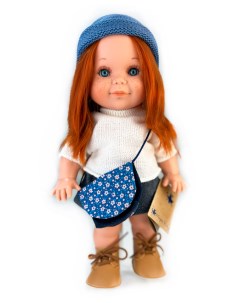 Кукла Бетти рыжие волосы в юбке и свитере 30 см 3138 Lamagik