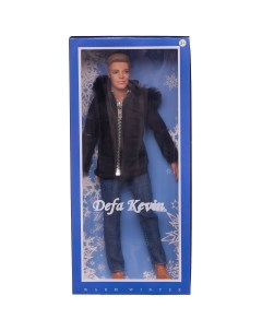 Кукла Kevin Юноша в черной куртке с молнией 30 см 8427d черная Defa