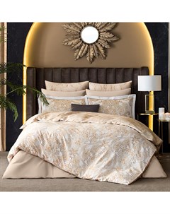 Комплект постельного белья Хаммани семейный сатин 50 x 70 см белый золото Togas