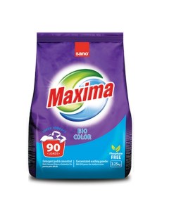Порошок стиральный Maxima Bio концентрат 90 стирок 3 25 кг Sano
