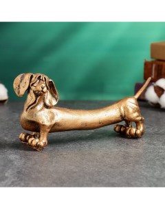Фигура собака Такса бронза 9х20х6см Хорошие сувениры