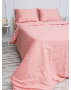 Комплект постельного белья сатин розовый персик Totalteks