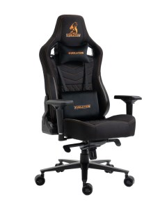 Игровое компьютерное кресло NOMAD Black Orange тканевое Evolution
