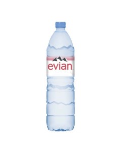 Вода минеральная негазированная столовая 1 5 л Evian