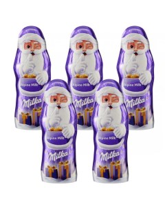 Молочный шоколад Фигурный Дед Мороз Фольга 5шт 45гр Milka