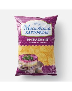 Чипсы рифлёные селёдка под шубой 130 г Московский картофель