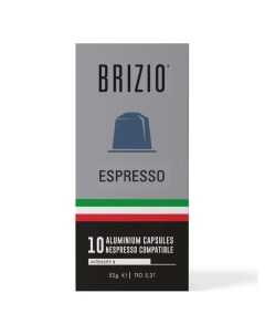 Кофе в капсулах Espresso 10 капсул Brizio