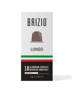 Кофе в капсулах Lungo 10 капсул Brizio
