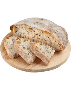 Хлеб Кубанский подовый круглый пшеничный целый 400 г Nobrand