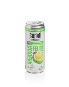 Напиток с магнием со вкусом Фейхоа газированный низкокалорийный 0 33 л Magnium