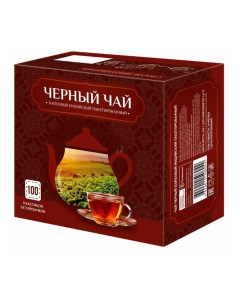 Чай черный байховый индийский в пакетиках 1 6 г x 100 шт Nobrand