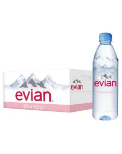 Вода минеральная Негазированная 0 5л 24 штуки Evian