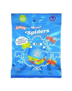 Мармелад Sour Spiders c фруктовым вкусом 70 г Jellopy