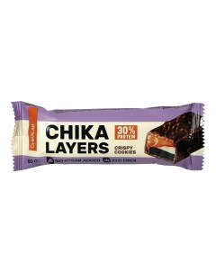 Батончик Chika Layers Хрустящее печенье с двойным шоколадом 60 г Chikalab