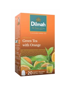 Чай зеленый Апельсин в пакетиках 1 5 г х 20 шт Dilmah