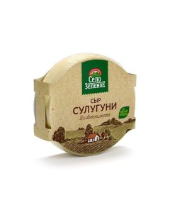 Сыр рассольный Сулугуни 40 БЗМЖ 300 г Село зеленое