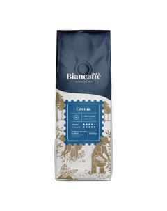 Кофе Crema натуральный жареный в зернах 1 кг Biancaffe