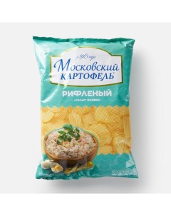 Чипсы рифлёные салат оливье 130 г Московский картофель