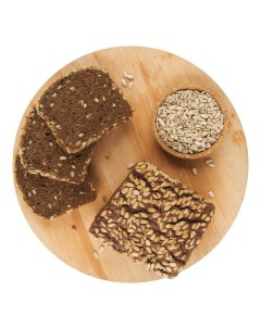 Хлеб Мюнхенский ржано пшеничный с семенами подсолнечника и льна 1 кг Nobrand