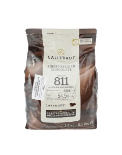 Шоколад темный 54 5 какао в галетах Barry 2 5 кг Callebaut
