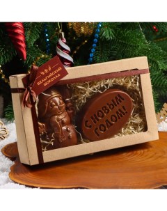 Шоколадные фигурки Снеговик и Новогодняя медаль 160 г Время шоколада