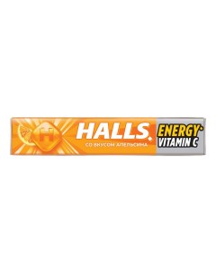 Леденцы Energy апельсин с витамином С 25 г Halls