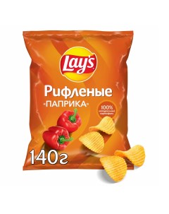 Чипсы картофельные паприка 140 г Lays